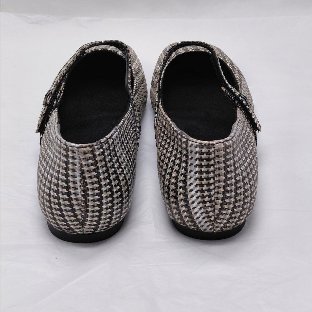 Vionic Mary Jane Ballet Flats Womens Size 6 Houndstooth Plaid Comfort Shoes - Picture 9 of 13